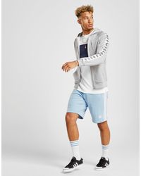 adidas originals tape full zip poly hoodie