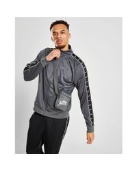 grey nike tape tracksuit