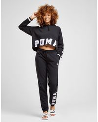 puma stripe crop hoodie