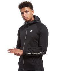 nike air max full zip hoodie black
