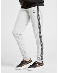 puma tape waistband track pants