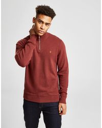 farah quarter zip sweatshirt