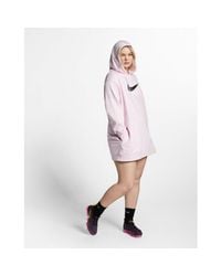 pink nike hoodie dress