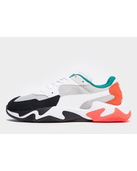 PUMA Leather Storm Adrenaline in White/Orange/Green/Black ... PUMA Leather Storm Adrenaline in White/Orange/Green/Black ...