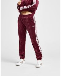 adidas velvet 3 stripes track pant