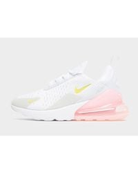 nike air max 270 white pink and yellow
