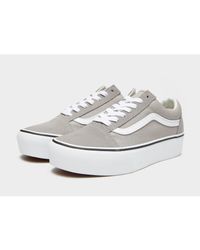 vans platform grey