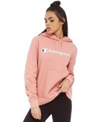 light pink champion hoodie mens