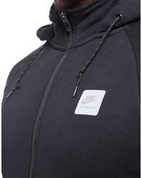 nike air max full zip hoodie black