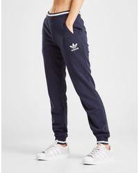 adidas originals trefoil stripe fleece track pants
