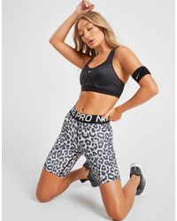 nike leopard biker shorts