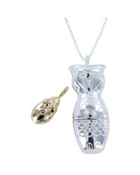 Reeves and Reeves - Blue Owl And Pussy Cat Necklace - Lyst