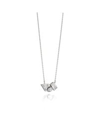 Fiorelli - Metallic Crystal And Pearl Necklace - Lyst