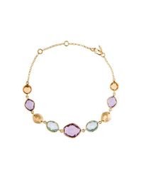 Marmalade Fine Jewellery - Metallic 18kt Yellow Gold Multi Gem Spectacle Set Bracelet - Lyst