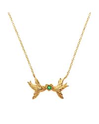 Matina Amanita - Metallic Swallow Kiss Necklace - Lyst