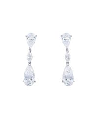 Fantasia by Deserio - Multicolor Sterling Silver & Palladium Pearshape And Marquise Drop Earrings - Lyst