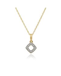 Gemondo Jewellery - Metallic Diamond Rhombus Pendant Necklace - Lyst