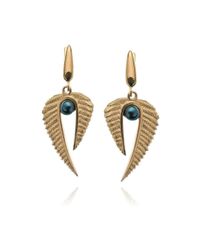Patience Jewellery Multicolor Fern Pearl Earrings Vm