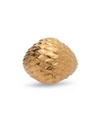 Marina Skia - Metallic Viper Gold Bombe Ring - Lyst