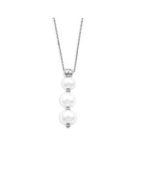 London Road Jewellery - Multicolor Burlington White Gold Graduated Pearl Pendant - Lyst