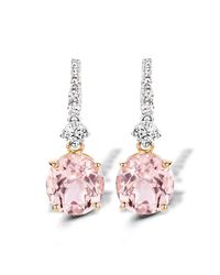 Baskania - Pink Earrings Morganite - Lyst