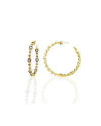 Freida Rothman - Multicolor Two Tone Teardrop Hoop Earrings - Lyst