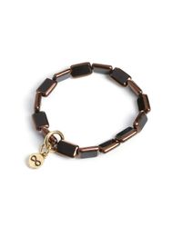 Eva Michele - Multicolor Black W Copper Infinity Bracelet for Men - Lyst