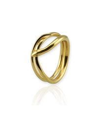 Jana Reinhardt Jewellery - Metallic Coiled Snake Ring In Yellow Gold Plated Silver - Lyst