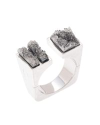 Pasionae - Metallic Open Top Ring - Lyst