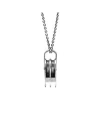 Anchor & Crew - Metallic Tyne Silver Pulley Necklace Pendant for Men - Lyst