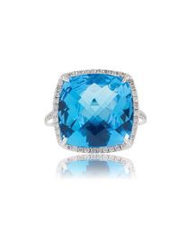 Estenza - Stella London Blue Cocktail Ring - Lyst