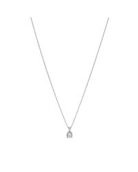 CZ by Kenneth Jay Lane - Metallic Round Cz Pendant Necklace In Box - Lyst