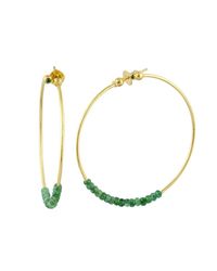 Gurhan - Metallic Delicate Rain Hoop Earrings - Lyst