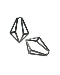 Stephanie Bates - Multicolor Inverted Kite Hoop Earrings - Lyst