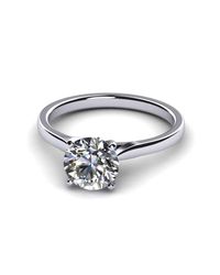 Diamoire Jewels - Metallic Swarovski Zirconia Ring In 10kt White Gold - Lyst