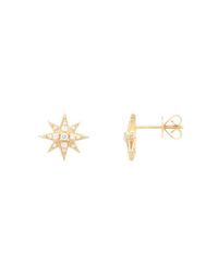 Vea Fine Jewelry - Metallic Guardian Star Stud Earrings In Yellow Gold - Lyst