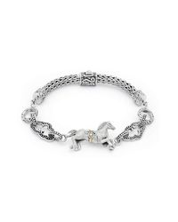 Deni Jewelry - Metallic Horse Bracelet With Megamendung Cloud Motif - Lyst