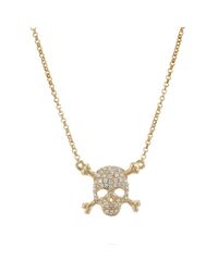 SHARON Fine Jewelry - Metallic Skull Necklace - Lyst