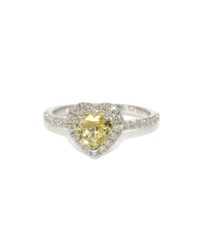 Custom Made By Irina - Multicolor Heart Shape Yellow Sapphire Ring - Lyst