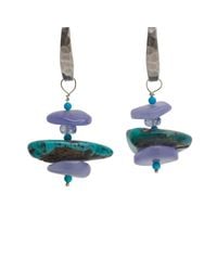 Lainey Papageorge Designs - Blue Nice Meets Native Earrings - Lyst