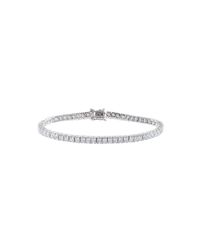 CZ by Kenneth Jay Lane - Metallic Cz Princess Tennis Bracelet - Lyst