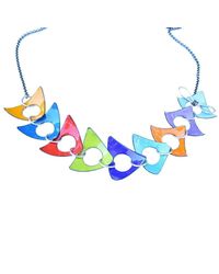 Just Kenzie Jewelry - Blue Grand Stand Necklace - Lyst