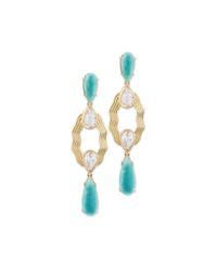 Chavin Couture - Multicolor 18kt Yellow Gold Earring With Amazonite - Lyst