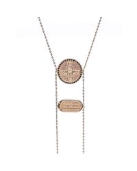Conges - Multicolor Scarab Necklace With Black Diamonds - Lyst