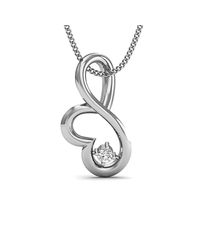 Diamoire Jewels - Metallic Stylish White Gold Pendant In Metal Purity Of 18kt - Lyst
