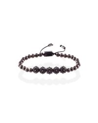 MARCOS DE ANDRADE - Morning Star Spike Bracelet In Titanium Black for Men - Lyst