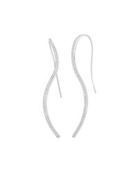 Nehita Jewelry - Metallic S Earrings White Gold - Lyst