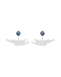 Pargo Jewelry - Multicolor Mouj Earrings-silver And Peacock Pearl - Lyst