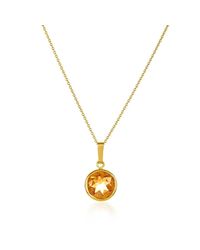 Nehita Jewelry - Metallic Yellow Gold Citrine Birthstone Pendant - Lyst
