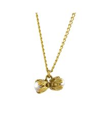 Rosie Kent - Metallic Adjoining Villa Pearl Yellow Gold Pendant - Lyst